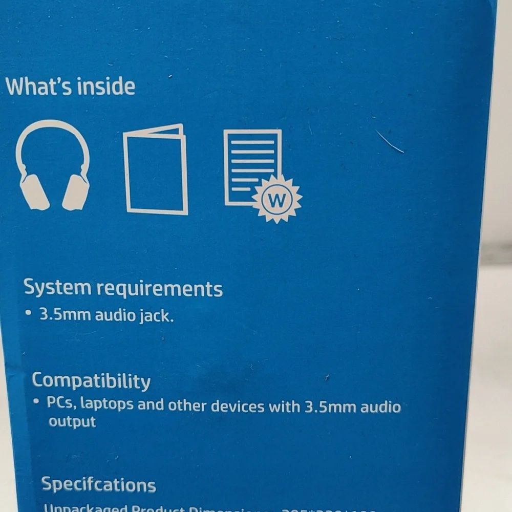HP Gaming Headset H200 - Black and Blue- Nwt